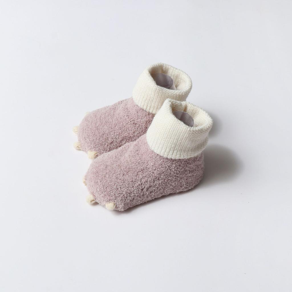 0 bis 18 M Herbst Winter Rutschfeste Babysocken Verdicken Warm Neugeborene Säuglinge Mädchen Fleece-Socken Niedliche Jungensocken