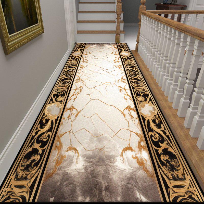 Modern Senior Home Corridor Decoration Carpet Lint-free Large Size Hall Long Rug Soft Hotel Hallway Non-slip Mat Easy Cleaning