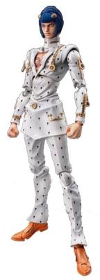 Super Action Statue Bizarre Część 5 Bruno Bucciarati Określony przez Araki Około 16 cm Pomalowana Ruchoma Figurka "Przygody JoJo" 33. (Reprodukcja)