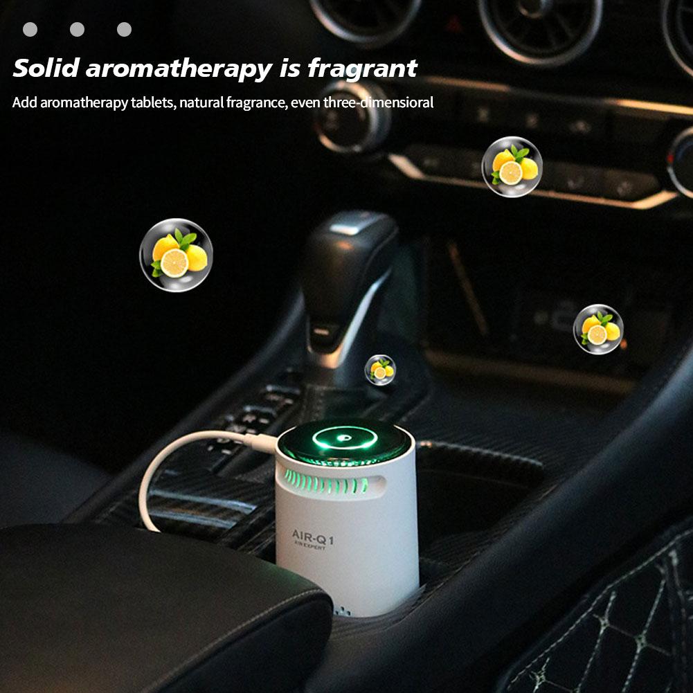 Přenosný čistička vzduchu pro domácnost auto záporné ionty čistička vzduchu pro kouř pyl USB tichý osvěžovač pro ložnici kancelář obývací pokoj