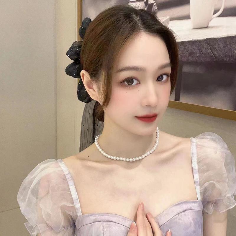 Korean Style Fashion Large Bow Ribbon Hair Claw Super Fairy Temperament Glitter Rhinestone Hair Clip Girl Sweet Hair Accessories