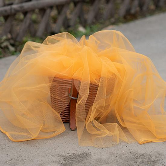 Fairy Mist Soft Tulle Fabric: Handmade Solid Color Lace Veil for Clothing DIY Projects