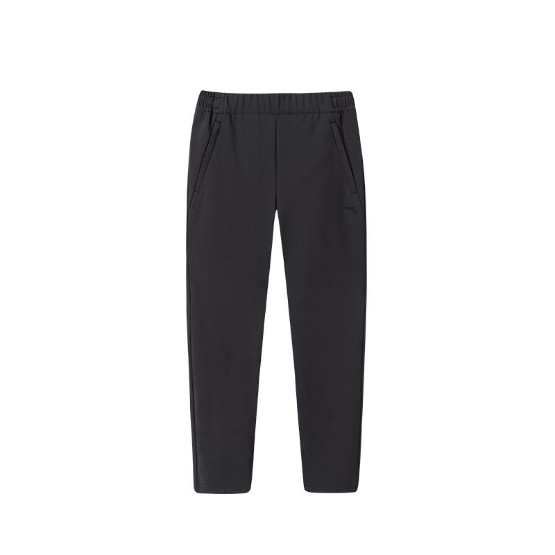 

Anta Тренировочная серия Однотонные средней посадки на кулиске Удобные дышащие спортивные брюки прямого кроя Женский низ Черный 162517513N-1 L