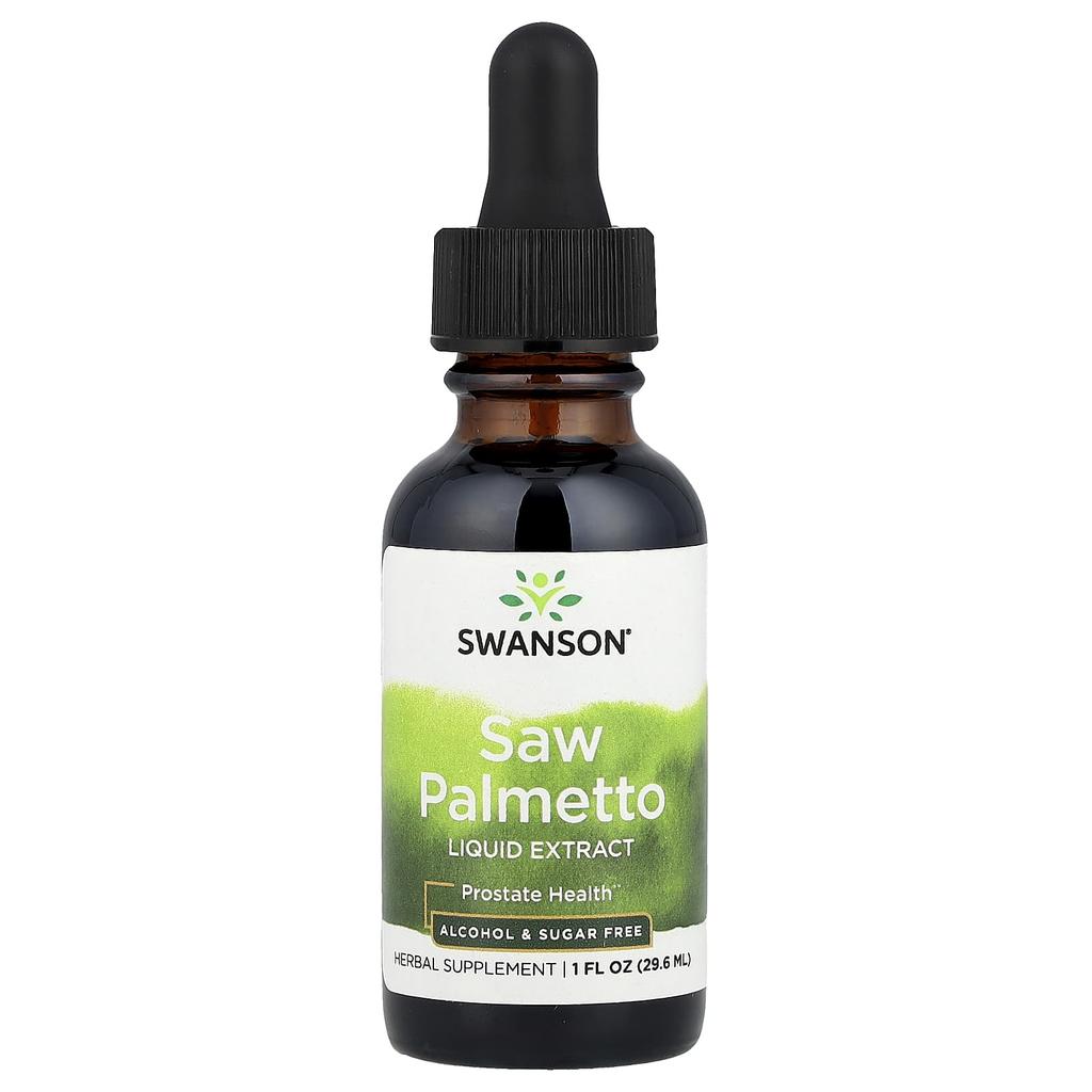 Saw Palmetto Liquid Extract, Alcohol & Sugar Free, 1 Fl Oz (29.6 Ml) (1 G Per Serving)