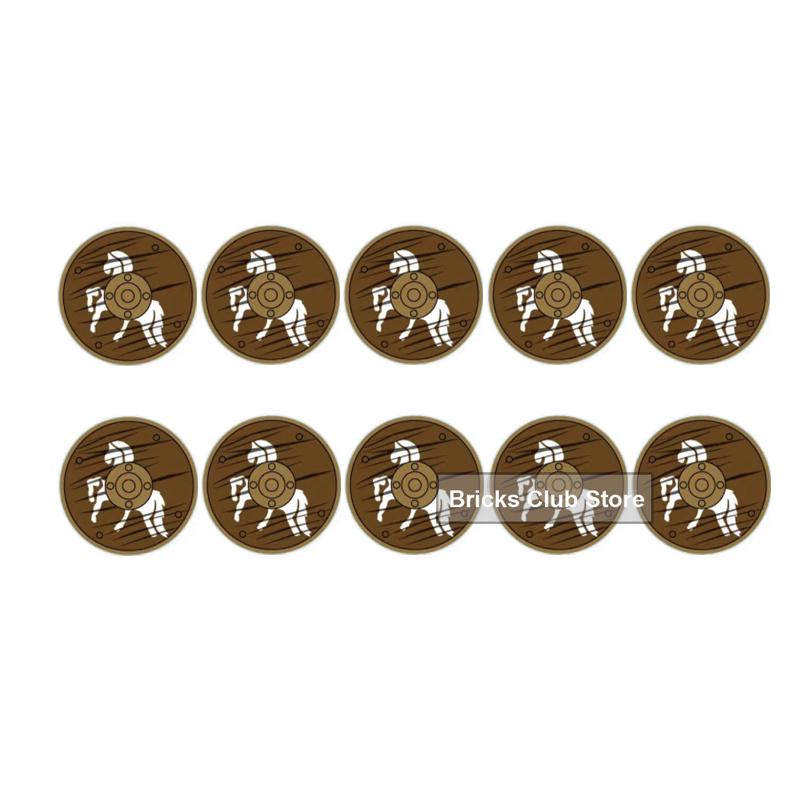 MOC Medieval Knights Building Blocks Accessories Plumes Pauldron Fence Helmet Shield Plush Cloak Soldier Weapons MOC Mini Bricks