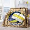 Volleyball Style121 Personalized Text Blanket Throw Customizable Blanket Ultra-Soft Great for Office Chair Picnics Bed Bedding All-Season Use