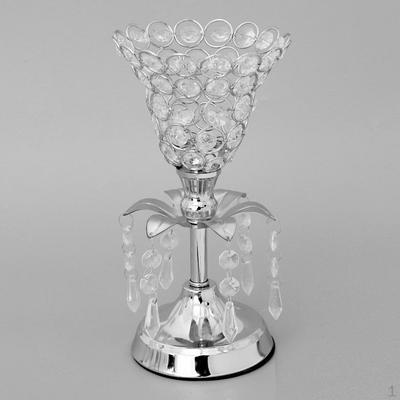 Crystal Candle Holder Wedding Banquet Cylinder Table Centerpiece