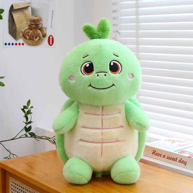 

Creative cute persimmon ruyi little turtle plush toy doll throw pillow sofa bay window decoration doll doll 35 cm (0.4 kg) зелёный