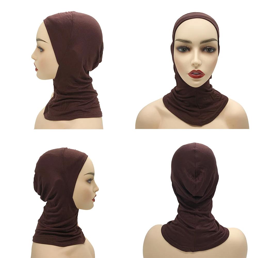 Ramadan Muslim Women Hijab Cap Veil Turban Fashion Islam Inner Bonnet Soild Jersey Underscaf Caps Hat Ladies Headscarf