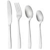 4Pcs Matte Silver Stainless Steel Silverware Cutlery Set Dinnerware Knife Fork Spoon Flatware Kitchen Home Dinner Tableware Set