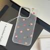 Colorful Love Phone Case For iPhone 16 15 14 13 12 11 Pro Max XR XS MAX 78 Plus Simple and semi transparent Back Cover