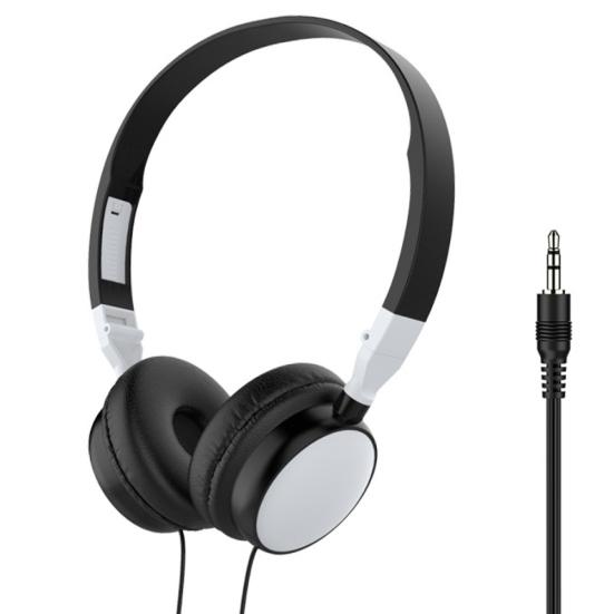 Kabelová skládací 3,5mm HiFi Audio Bass Headset Herní sluchátka pro telefon/tablet