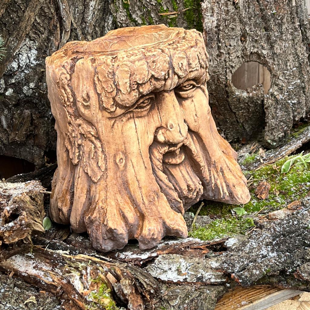 Oak head garden pot - decorative plant vase, high quality, resistant to outdoor conditions