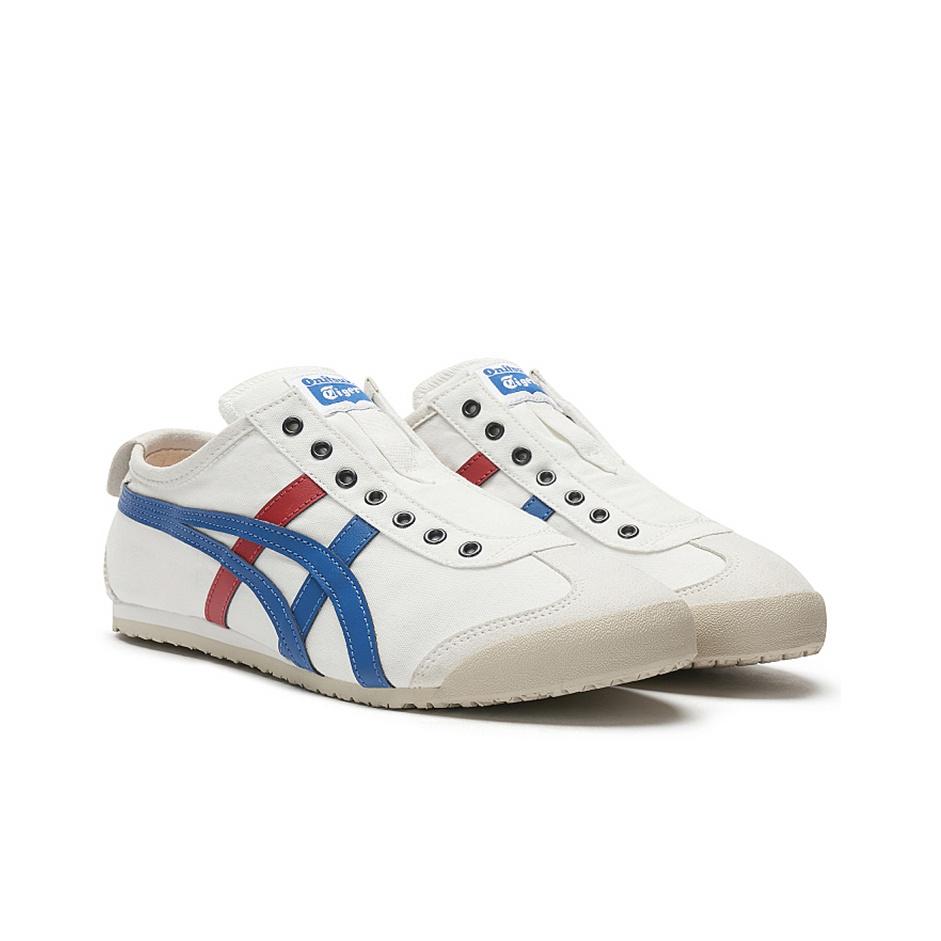 ONITSUKA TIGER Zapatillas unisex sin cordones Mexico 66 Tricolor 2019 blancas D3K0N-0143