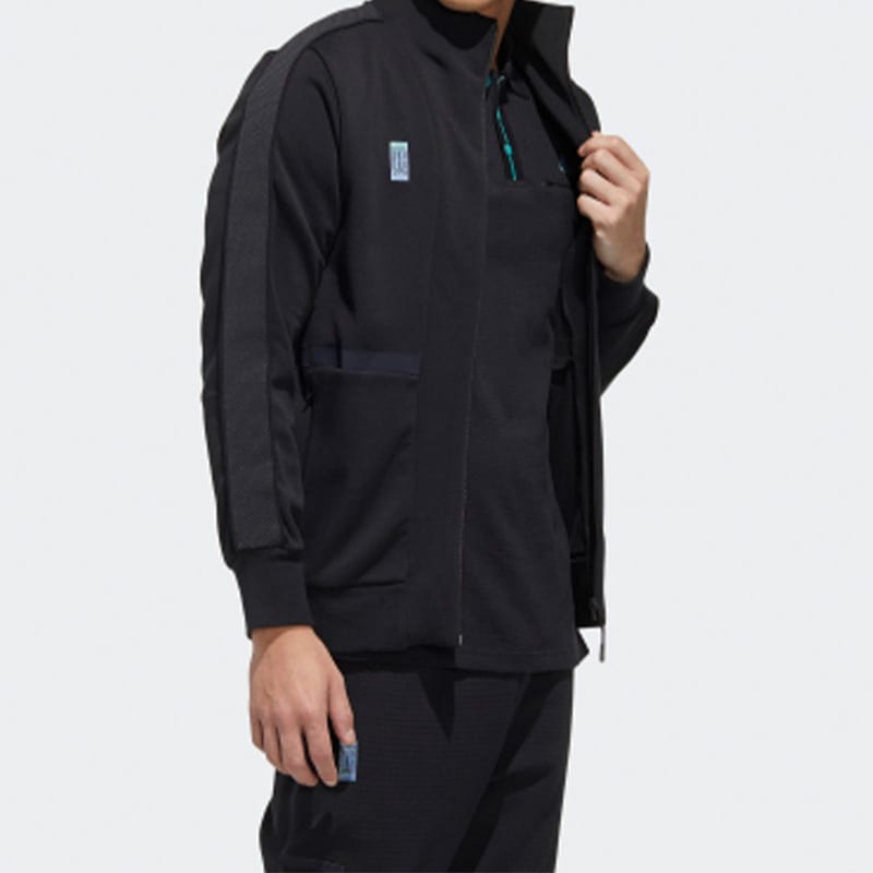 Adidas Jackets Men's Black Hooded Moderate Other FM9344