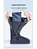 Full Coverage Waterproof High-Top Non-Slip Shoe Covers for Men & Women - Thickened and Wear-Resistant for Rainy Days