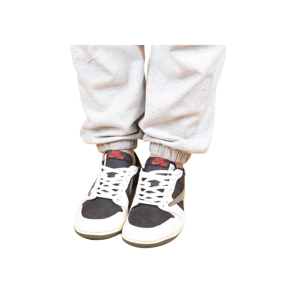 Dětské tenisky Travis Scott x Air Jordan 1 Retro Low OG SP PS Olive White Sail University-Red DZ5909-106