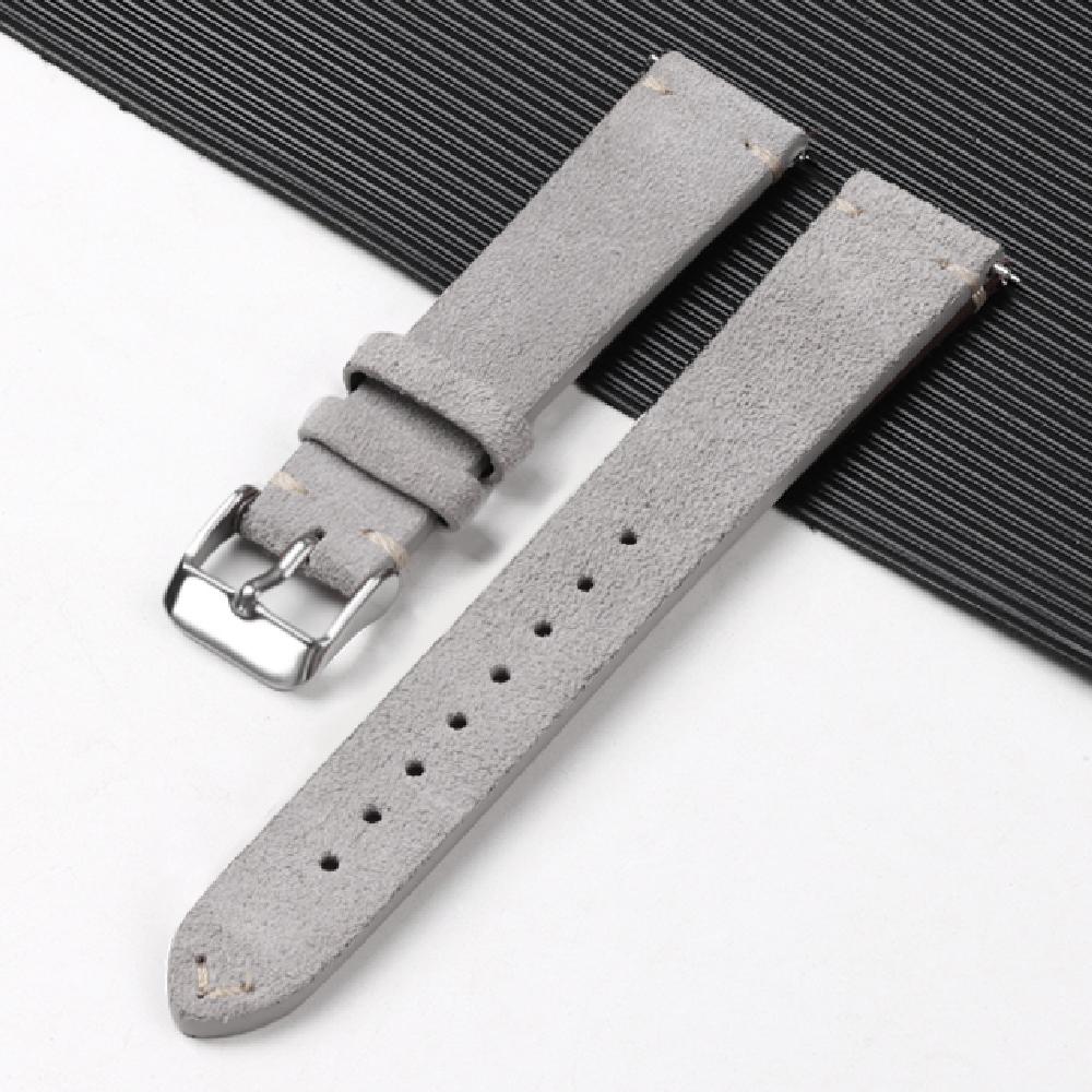 Genuine Suede Leather Watch Strap Quick Release Vintage Watchband 14/16/18mm 20mm 22mm Bracelet for Men Wrist Bands Accessories