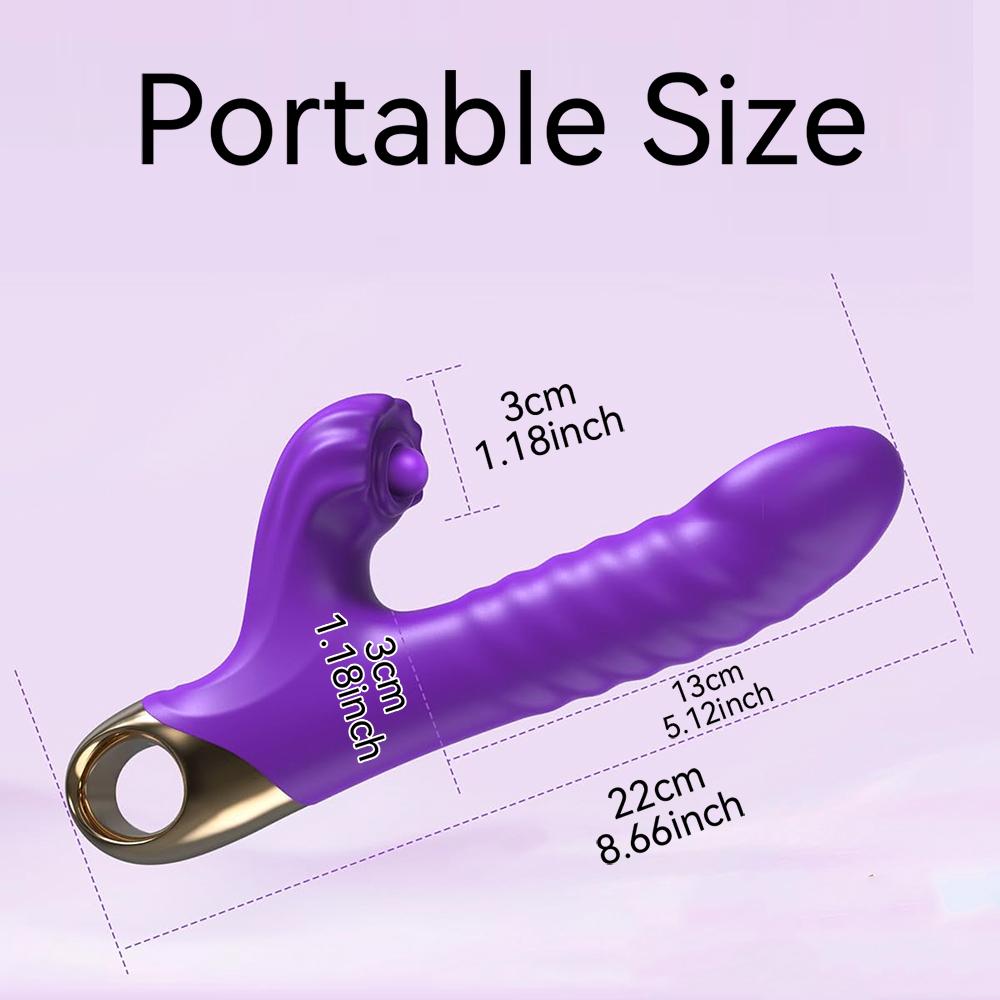 App Bluetooth Impact Telescopic Vibrator Female Sex Toy Vibrator Vaginal Massager Clitoral Stimulator Couple Adult Products