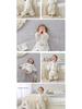 Xuanmu Baby Winter Quilted Sleeping Bag 220g - Ginger, Warm, and Footed for Infants and Toddlers.
