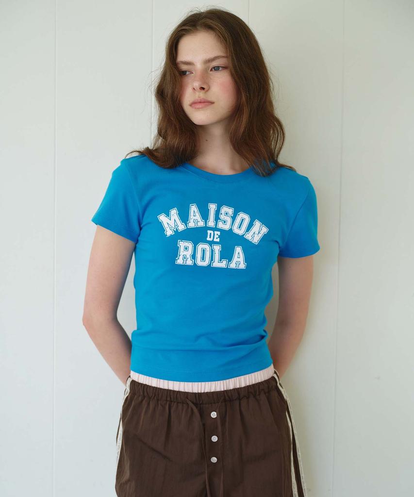 ROLAROLA Rola Logo Mini T-Shirt Blue
