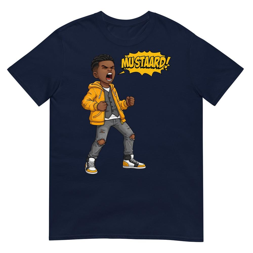 Mustard Bold Stateunisext Funny Urban Style Design Boys Girls TShirt S