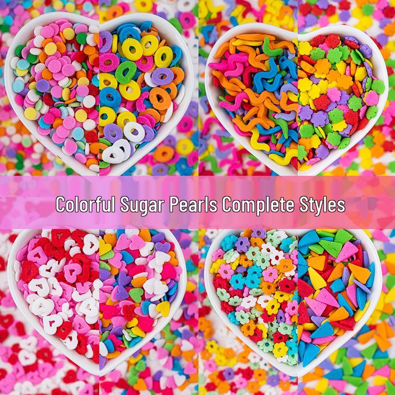 Bunte Zuckerformen: Herzen & Kurven zum Dekorieren von Kuchen, Desserts & Donuts