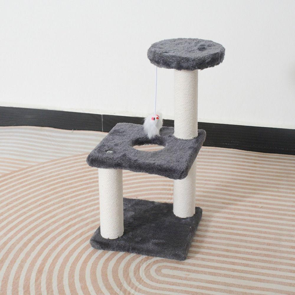 Three Pillars Cats Scratching Post 3-Layers Cat Trees Towers Toy Pet Furniture  Grind Claw