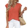 Women's Summer Fashionable Color V Neck Sleeveless Casual Thick Needle Sweater Vest Top