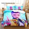 Juego de Cama Kpop Demon Hunters Individual Twin Matrimonial Queen King Tamaño Juego de Cama para Habitación Infantil Fundas Nórdicas Juegos de Sábanas Anime