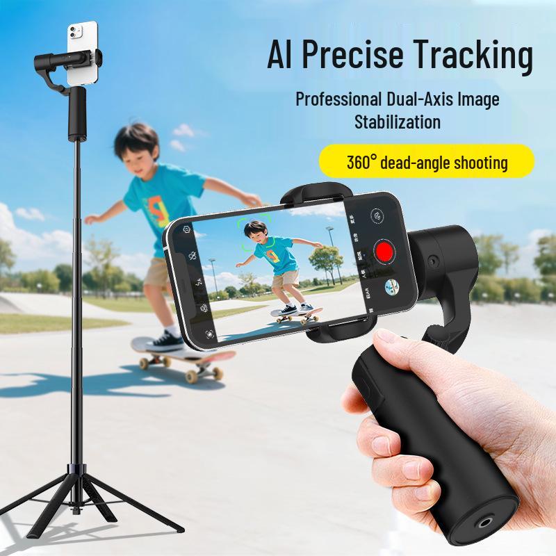 Q18 Two-Axis Handheld Gimbal: 360° Intelligent Mobile Phone Stabilization and Follow-Shot Bracket