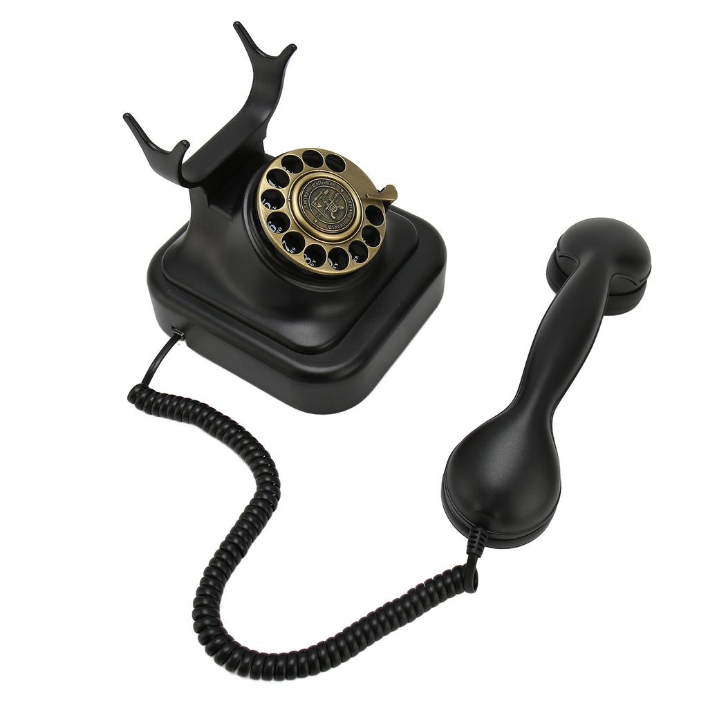 Telefon Vintage Aliaj Zinc Placat Bronz Placă de Apelare Telefon Antic Clasic European Retro pentru