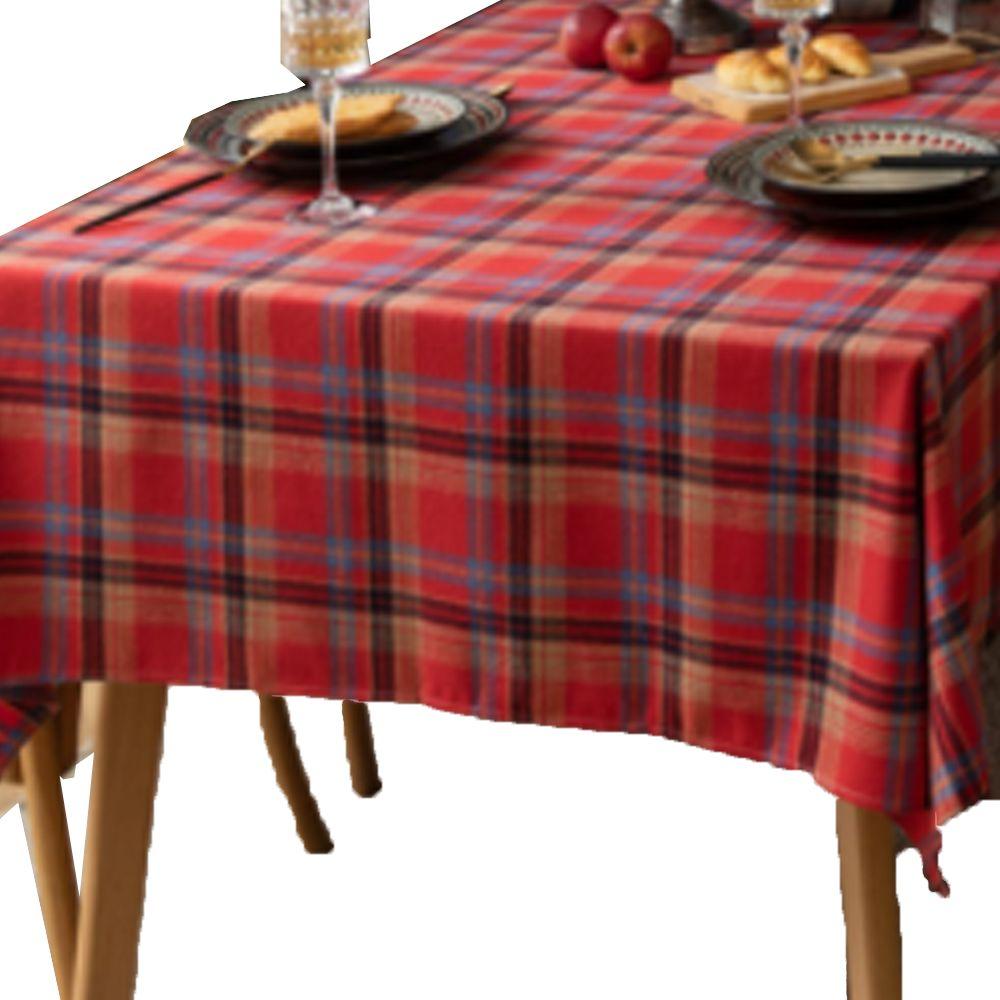 Party Wedding Checked Square Dining Tablecloths Tablecloth Table Cover Christmas Decorations