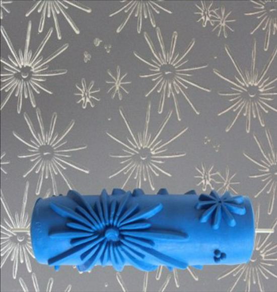 5-Inch Liquid Wallpaper Pattern Roller - DIY Stippling & Wall Painting Tool