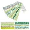 80Pcs Cotton Quilting Fabric Soft Colorful Jelly Roll 20 Floral Prints Pre-Cut Strips DIY Hand Sewing Quilting Crafting Fabric