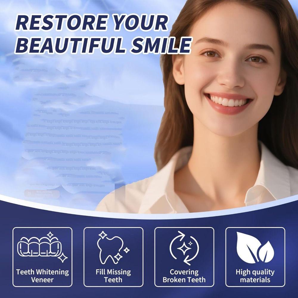 6Pcs with Moldable Thermal Beads DIY Tooth Repair Kit Upper Veneer Cosmetic Tooth  Oral Health