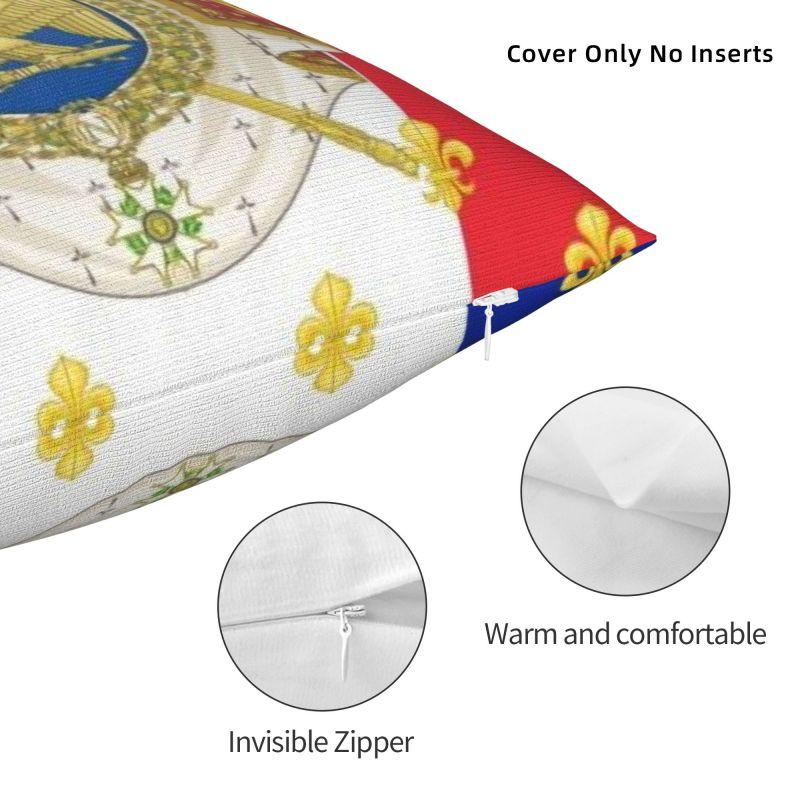 Huse de pernă Royal Standard Napoleon Franța Steag Stema Imperiului Francez Catifea Modernă Husă de pernă Decor pentru casă