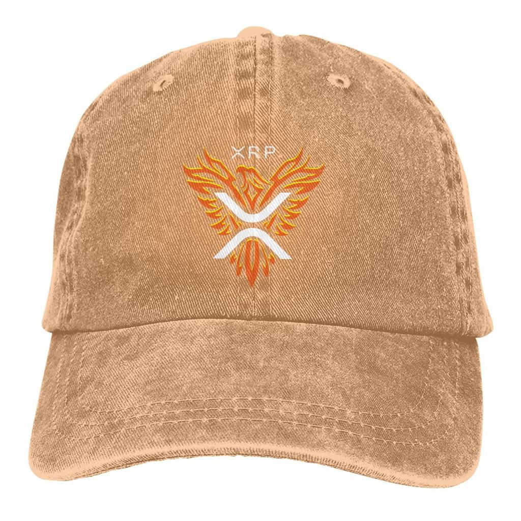 Cryptocurrency Multicolor Hat Peaked Women's Cap PHOENIX FIRE XRP Personalized Visor Protection Hats
