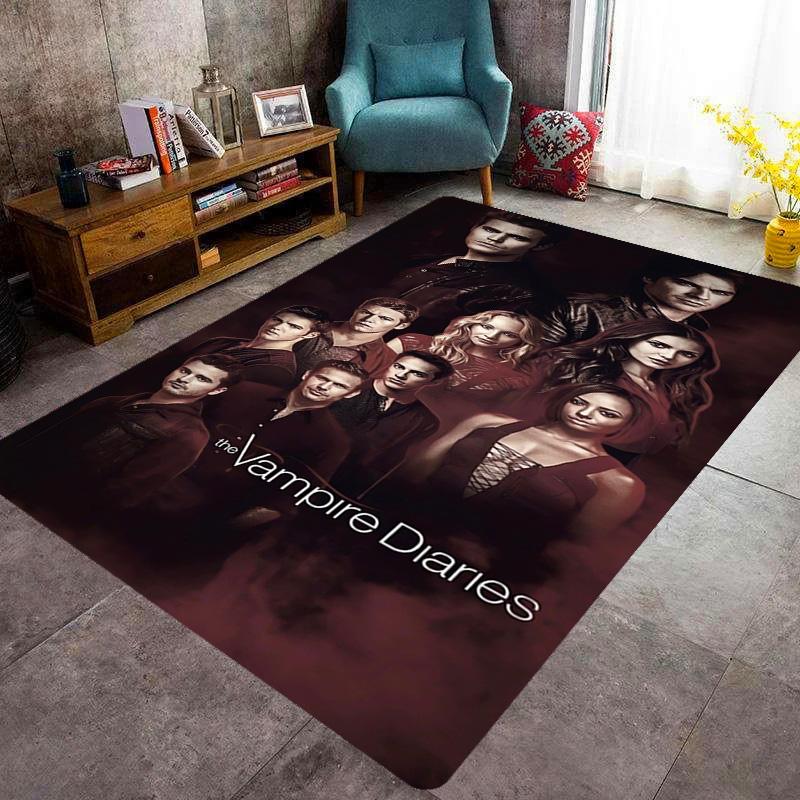 Blood Desire: Vampire Diaries carpet Suitable for all seasons floor mats Room Bathroom mat Art
