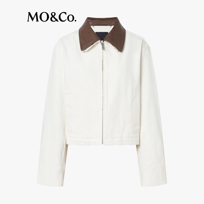 MO&Co. Women's Lapel Collar Cotton Jacket
