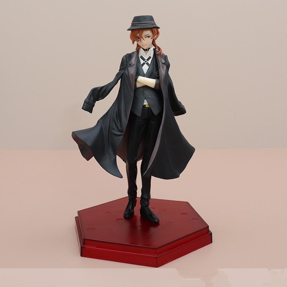 

18см Накахара Чуя Дазай Осаму ПВХ Фігурка Дії Собаки Бродяги Bungo Stray Dogs Фігурка Колекційна Модель Іграшки Подарунок Дитині Прикраси Лялька Іграшка without box