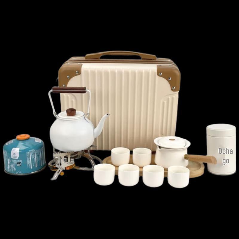 Wuwaju Portable Travel Tea Set with Kettle