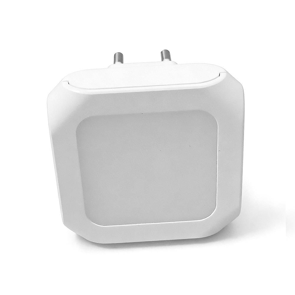 Warm White Plug-in LED Night Light with Light Sensor & Stepless Dimming (110-240V, EU/UK/AU)
