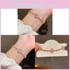 Summer 2025 Womens Orchid Style Chain Bracelet With Diamond Accents For Gift Giving