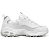 Skechers DLites 1.0 Cuir Floral Sport Confort Basse Top Lifestyle Chaussures Baskets Femme Blanc 149239-WLV