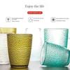 5PCS Bar Acrylic Juice Glass Colorful Diamond Water Glass Hotel Restaurant Wine Drink Cup Home Party Supplies