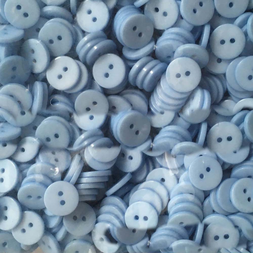 Kids Sewing Buttons Plastic Clothes Button 6/9/11/12Mm 2 Holes Round Shape Garment Accessories For Dolls Scrapbooking