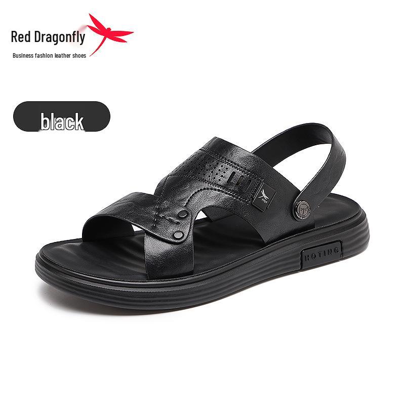 Red Dragonfly Men s Non-Slip Two-Way Sandals: Perfect for Summer Beach, Flip-Flops, and Driving. 40