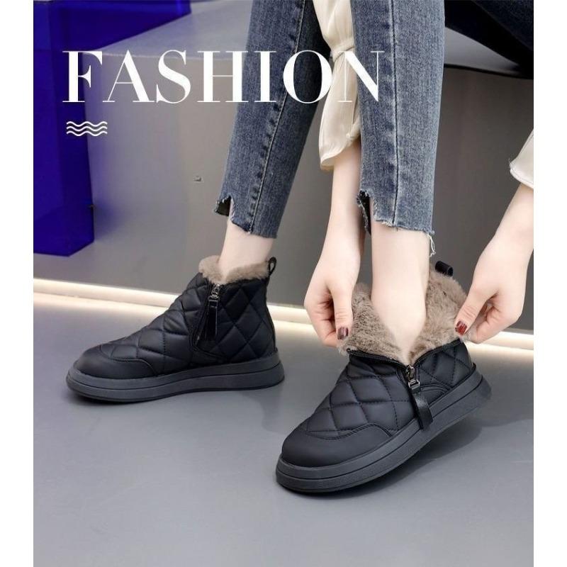 Winter cotton shoes women's new velvet thickened snow boots non-slip outer wear warm short boots