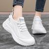 Women's Shoes Spring Breathable Sports Shoes Fly-woven Mesh Running Shoes Lace-up Lightweight Single Shoes Soft Sole Comfortable Casual Shoes